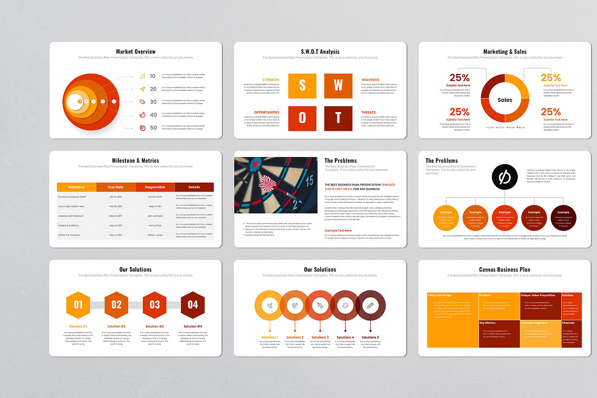 Business Plan PowerPoint Template, a Presentation Template by Design Vault (Photo 4 of 8)