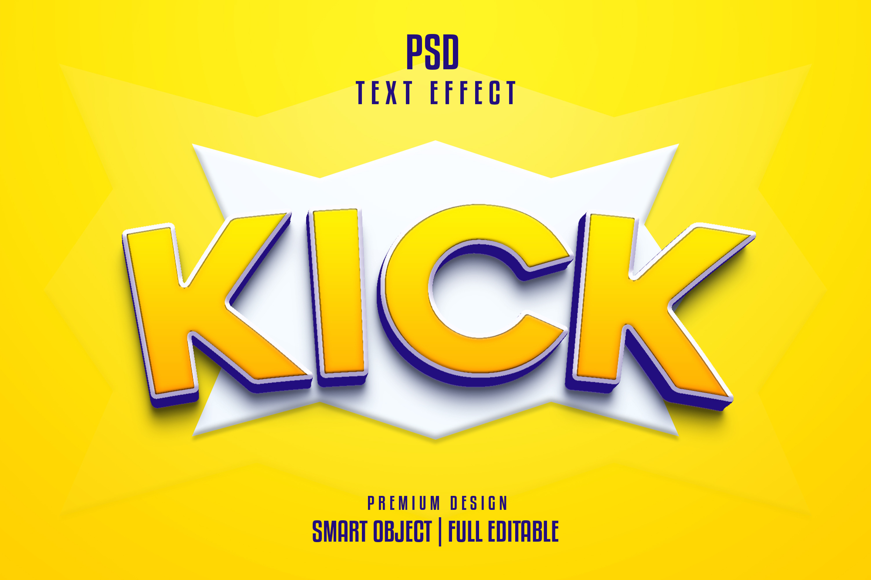 Kick comic style text effect, a Layer Style Add-On by himelgfx