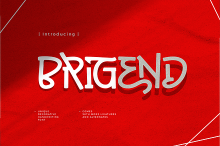 Brigend Font, a Sans Serif Font by Grontype