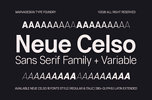 Neue Celso - Family Sans Serif