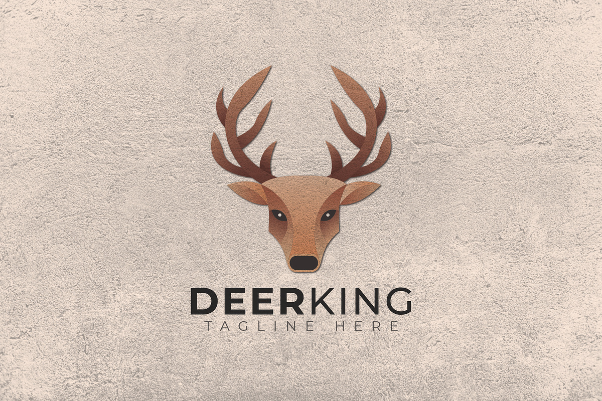 Deer King Logo Template, a Templates & Theme by Maximum Designstudio (Photo 1 of 2)