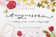 Anniversa - Wedding Font, a Script Font by FHFont (Thumbnail 1 of 5)