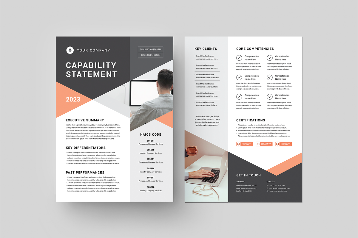 Capability Statement Bundle, a Flyer Template by Leaflove (Photo 6 of 10)