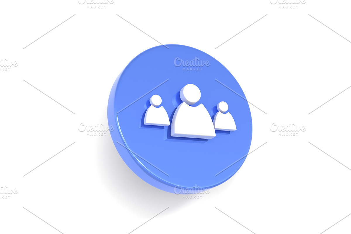 Business people team icon, a Characters & Person 3D Model by Marozhkastudio