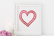 Red Glitter Heart Clip Art, a Graphic by ConfettiBears (Thumbnail 5 of 5)