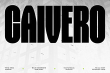 Caivero – Super Condensed Bold Sans
