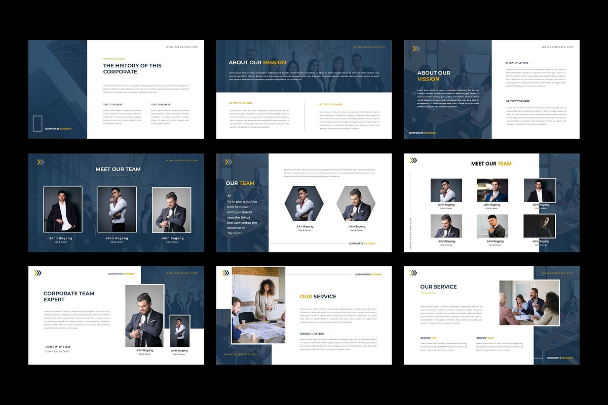 CORPORATE Business  Keynote Template, a Presentation Template by Rizki Herdian (Photo 3 of 5)