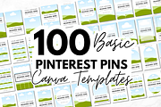 Basic Pinterest Pin Canva Templates, a Social Media Template by MEDIA MINIMALIST (Thumbnail 1 of 5)