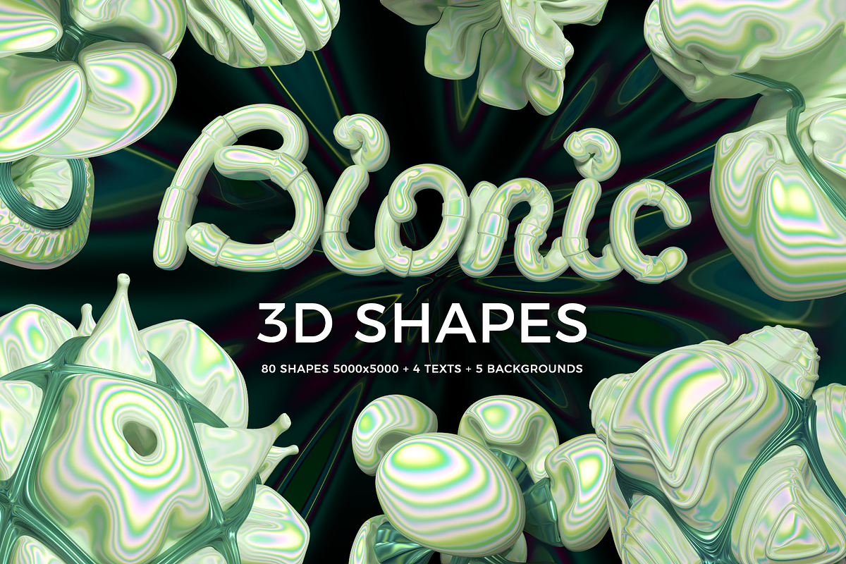 Bionic 3d shapes, an Object Graphic by Fox's Monday (Photo 1 of 12)
