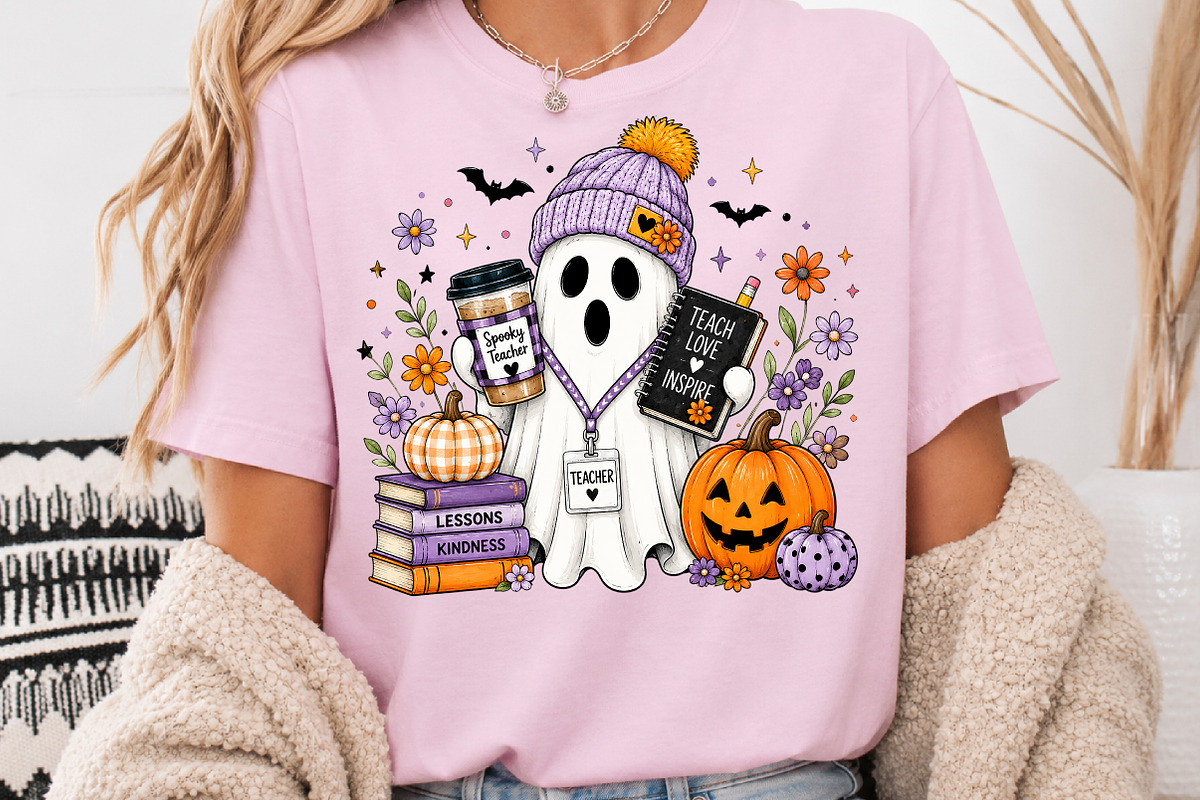 Teach Love Inspire Halloween PNG, a Seasonal Illustration by Rose Art (Photo 3 of 4)