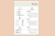 Resume Template + Cover Letter WORD, a Resume Template by PAPPERMINT RESUME STUDIO (Thumbnail 2 of 4)