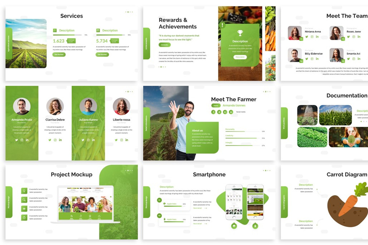 Tirisia - Agriculture Powerpoint, a Presentation Template by SlideFactory (Photo 3 of 4)
