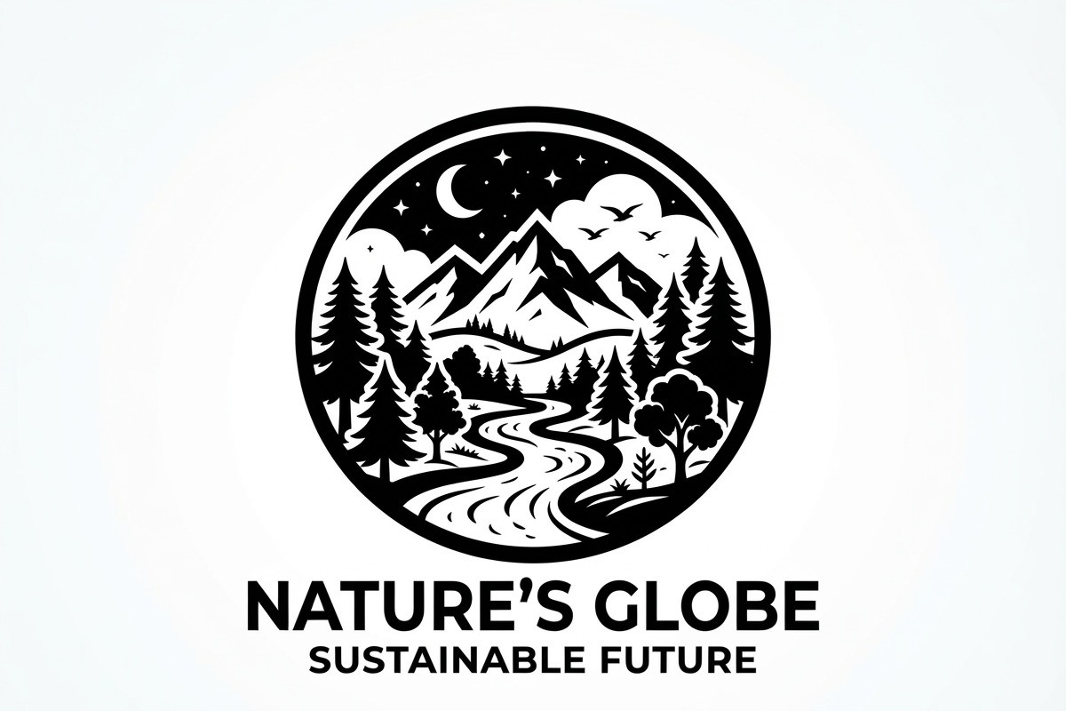 60 Eco Globe Landscape Silhouette, a Technology Illustration by Amazin_art (Photo 29 of 44)