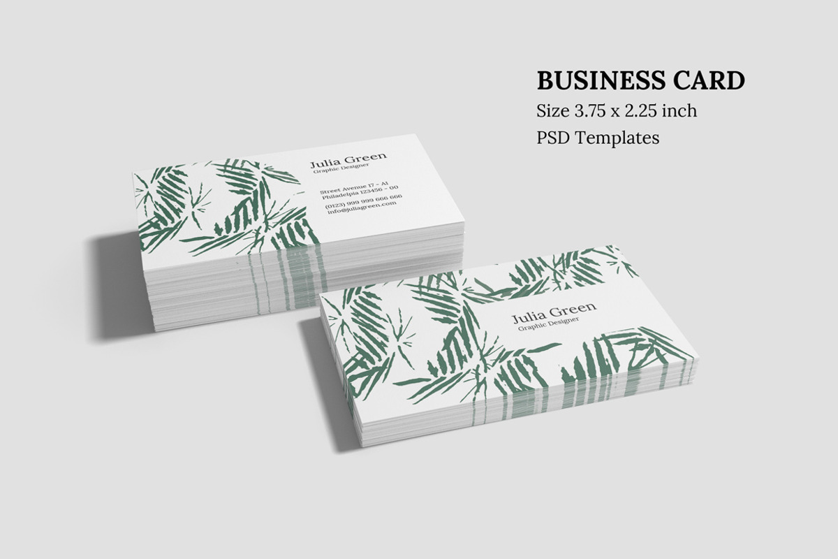 Nature Business Card, a Business Card Template by feydesign (Photo 2 of 2)