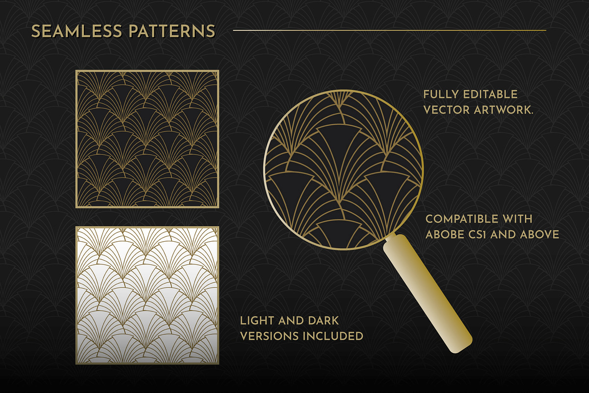 Art Deco Seamless Patterns Vol 1 preview 4