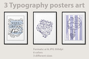 3 typography posters, an Education Illustration by Olillia (Thumbnail 7 of 13)