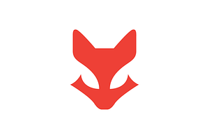 coyote head flat minimal logo design, a Branding & Logo Template by devastd