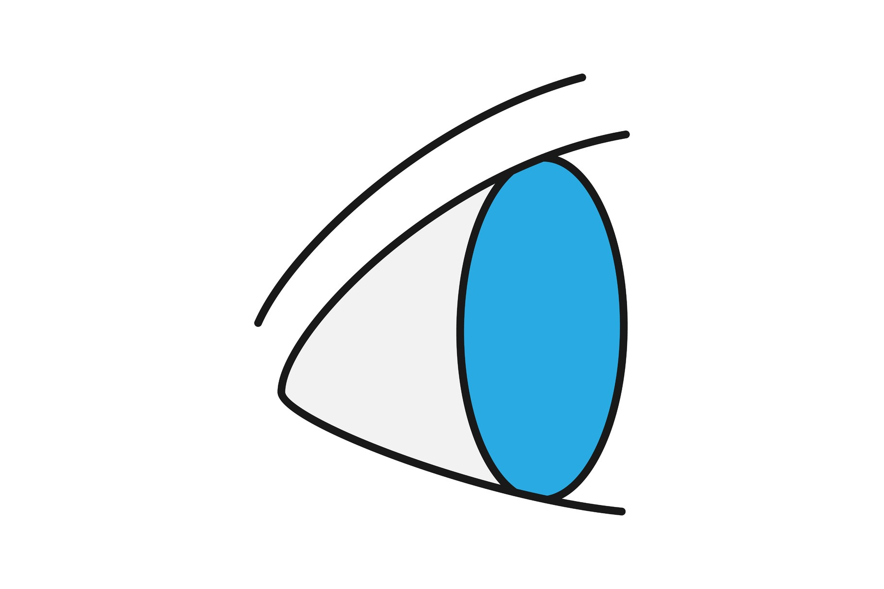 Human eye color icon, an Icon by IMG Visuals