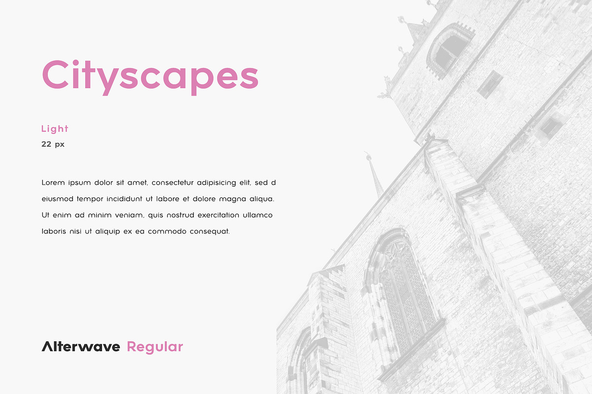 Alterwave - Sans Serif Font Family, a Sans Serif Font by AlienValley (Photo 9 of 9)