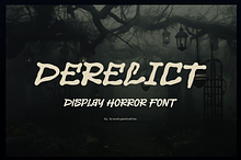 Derelict | Display Horror Font