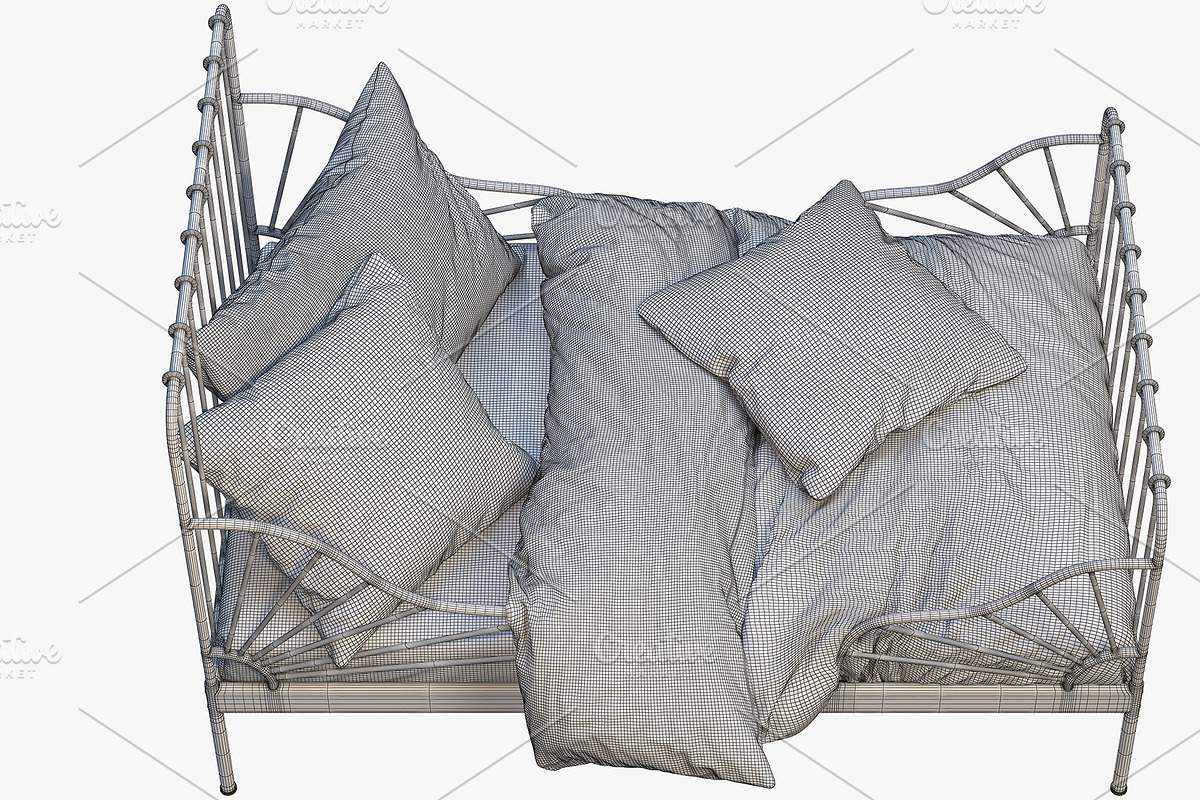 Color metal children's beds 3d model, a Furniture 3D Model by 3dmitruk (Photo 9 of 12)