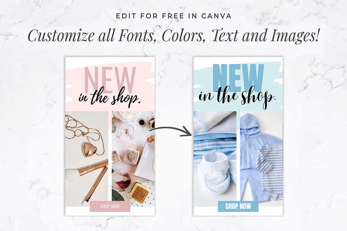 Instagram Stories for Canva | Blush, a Social Media Template by Thirty One Palms Studio (Photo 6 of 9)