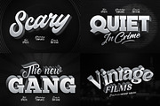 Vintage Movie Title Effects Bundle, a Design Template by Andrew Skoch Design (Thumbnail 4 of 14)