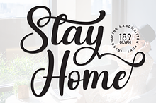 Stay Home | Script Font