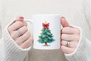 Sequin Glitter Christmas Tree, an Illustration by Watercolor design (Thumbnail 3 of 6)