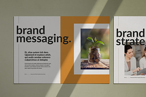 Brand Strategy Layout Template