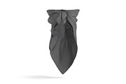 Black Face Wrap Bandana 3D Model, an Object 3D Model by rebrandy (Thumbnail 3 of 9)