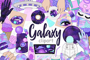 Galaxy Clipart, an Object Illustration by GlamArtZhanna (Thumbnail 1 of 8)