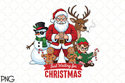 Funny Christmas PNG-Merry Christmas, an Illustration by Black Bird Studio (Thumbnail 1 of 4)