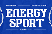 Energy Sport - Baseball Logo Font
