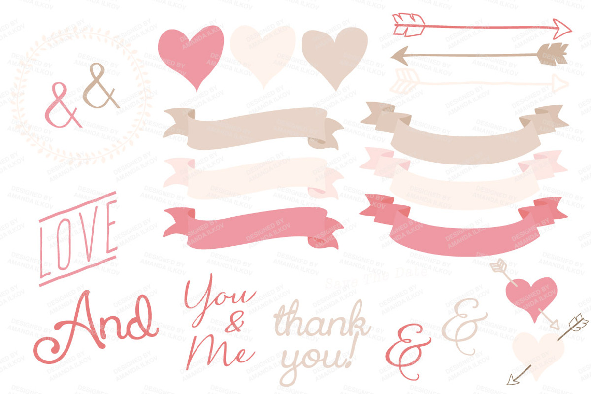 Soft Pink Vintage Vector Flowers, an Illustration by Amanda Ilkov (Photo 4 of 4)