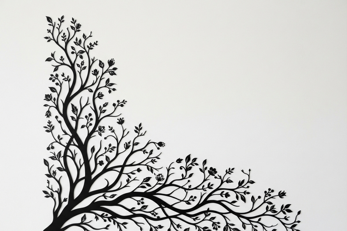 50 Tree Branch Corner Silhouette, a Decorative Illustration by Amazin_art (Photo 25 of 46)