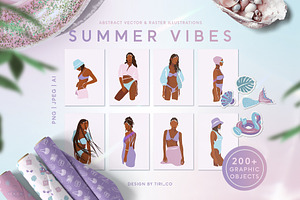 Summer Vibes Abstract Collection