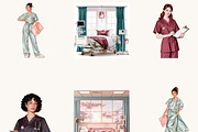 Watercolor Nurse Clipart Bundle, a Healthcare Illustration by BusyDaydesign (Thumbnail 6 of 9)