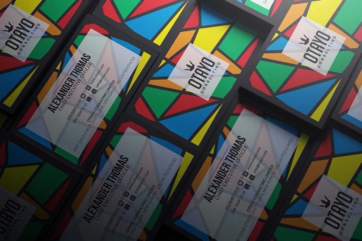Colourful Business Card Template, a Business Card Template by Marvel (Photo 5 of 6)