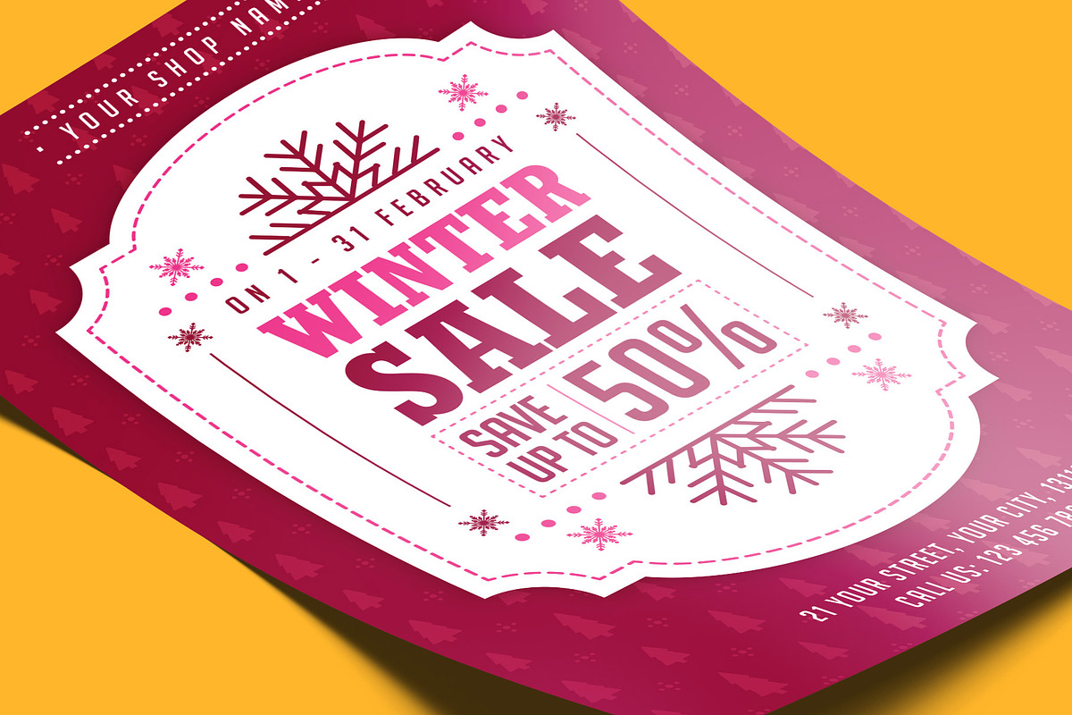 Winter Sale Flyer, a Flyer Template by Rafoz (Photo 7 of 12)