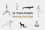 35 Male Yogis, an Illustration by pkahraman (Thumbnail 1 of 3)