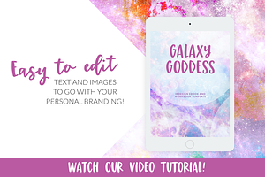 Galaxy Goddess INDD Ebook Template