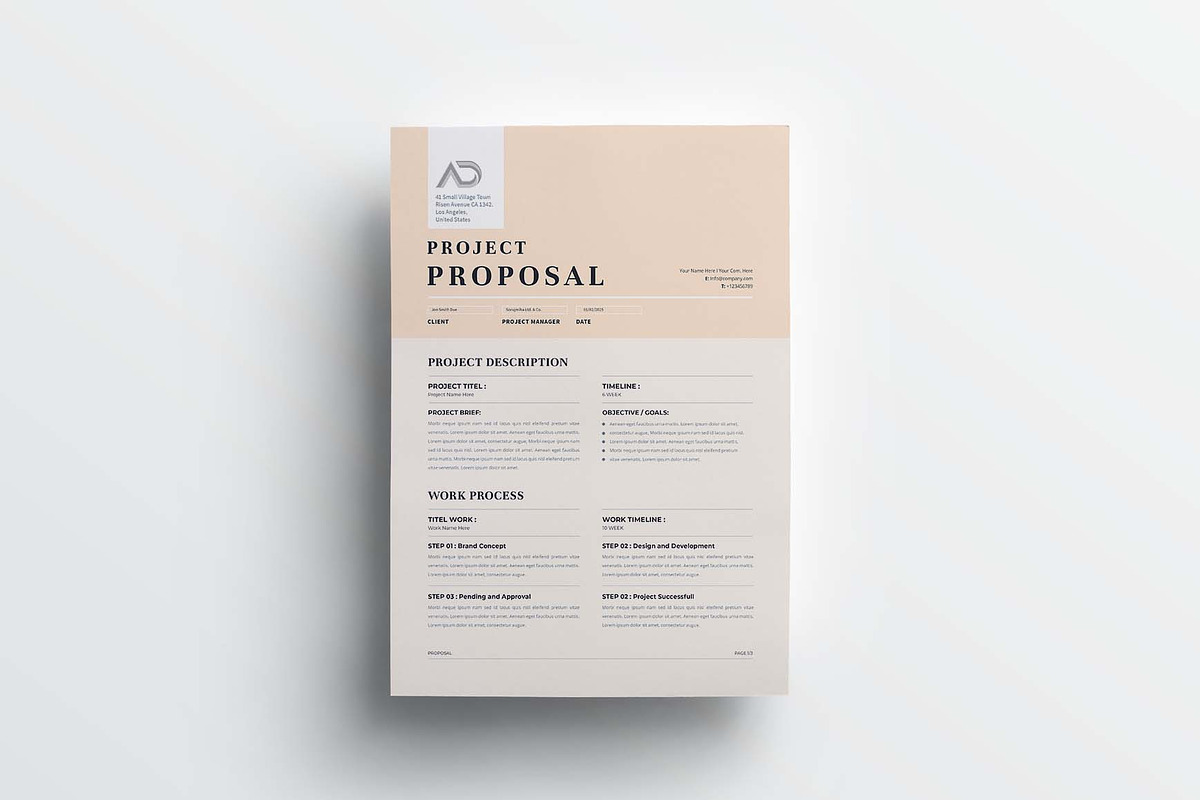 Proposal | MS Word & Indesign, a Stationery Template by design_hut (Photo 3 of 7)