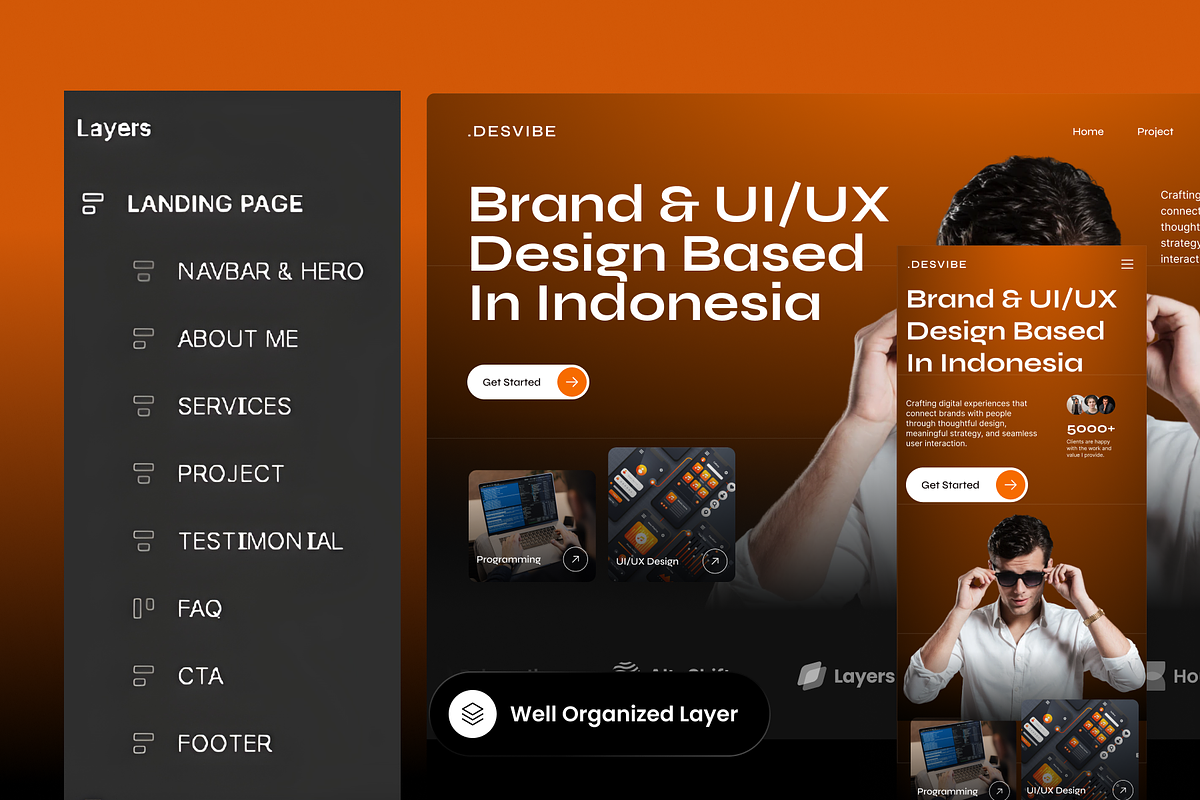 Desvibe - Freelancer Portofolio preview 2