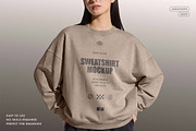 Women's Sweatshirt Mockup, a Hoody Mockup by Design Squad (Thumbnail 1 of 4)