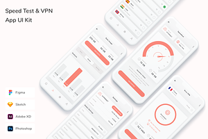 Speed Test & VPN App UI Kit