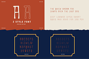 VANAGUN - Retro Display Font, a Font by Rightwheels (Thumbnail 2 of 10)