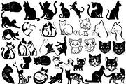 Cat Silhouette | Cat Head & Face SVG, an Animal Illustration by Chipshpow Graphics (Thumbnail 7 of 10)