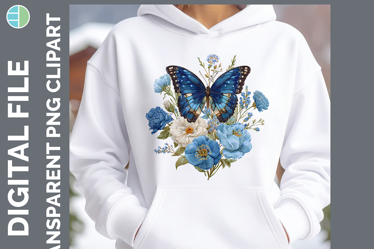 Boho Western Butterfly Clipart, PNG, an Animal Illustration by Enliven Designs (Photo 4 of 9)