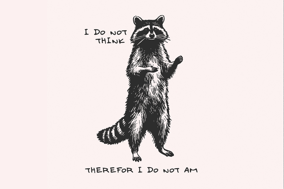 I Do Not Think Therefore I Do Not, an Illustration by SharpMarketplace (Photo 1 of 9)